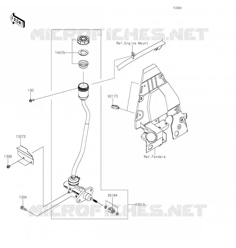 MAiTRE CYLINDRE Kawasaki SSV 1000 2020 TERYX KRX 1000  KRF1000ALF
