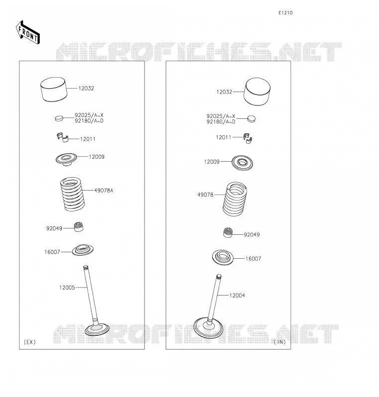 SOUPAPE Kawasaki SSV 1000 2020 TERYX KRX 1000  KRF1000ALF