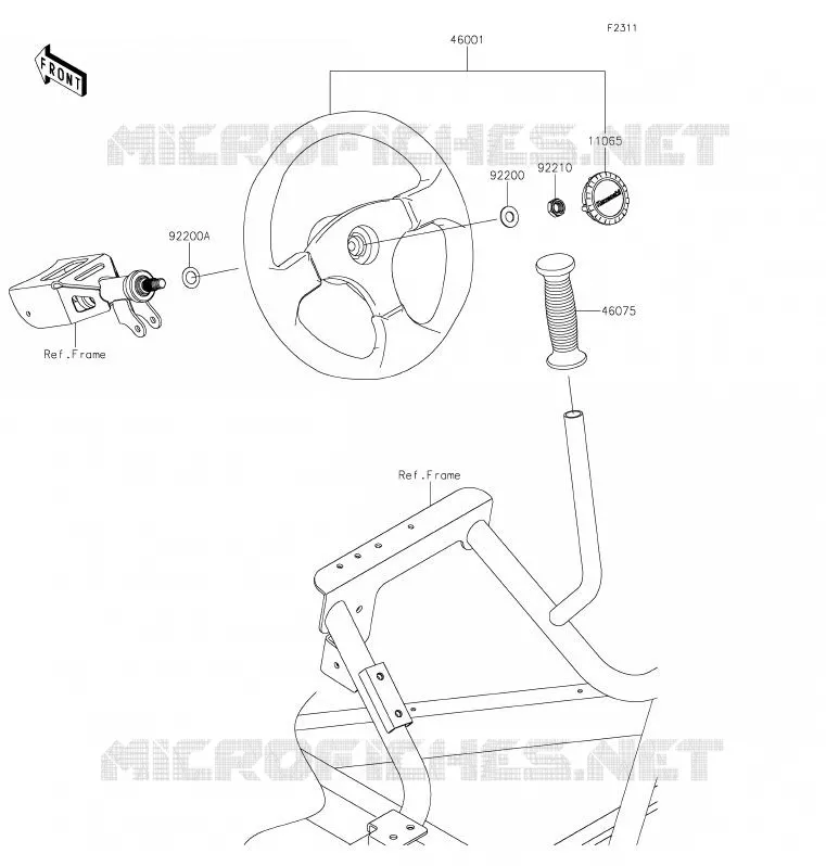 GUIDON Kawasaki SSV 800 2020 TERYX  KRF800FLF