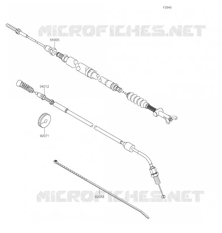 CABLES Kawasaki SSV 800 2020 TERYX  KRF800GLF