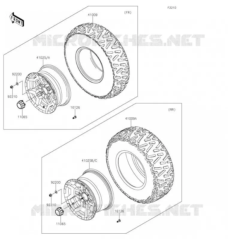 ROUE/PNEUS Kawasaki SSV 800 2020 TERYX  KRF800GLF
