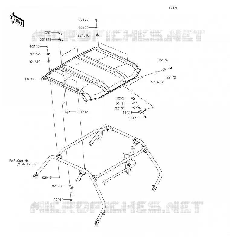 TOIT Kawasaki SSV 800 2020 TERYX  KRF800GLF
