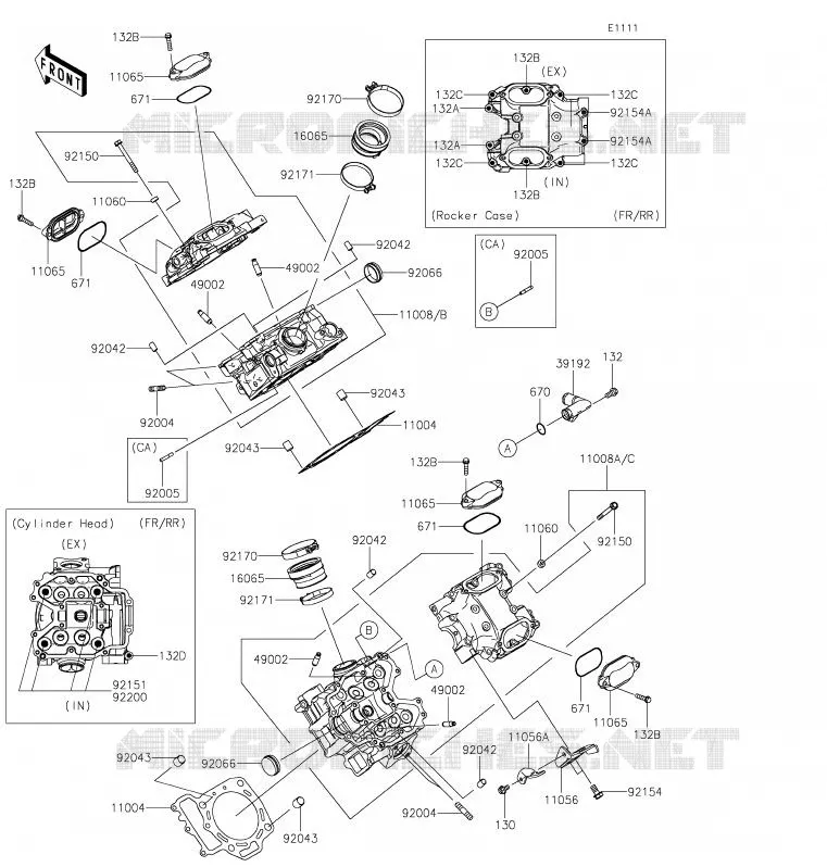 CULASSE Kawasaki SSV 800 2020 TERYX  KRF800HLF