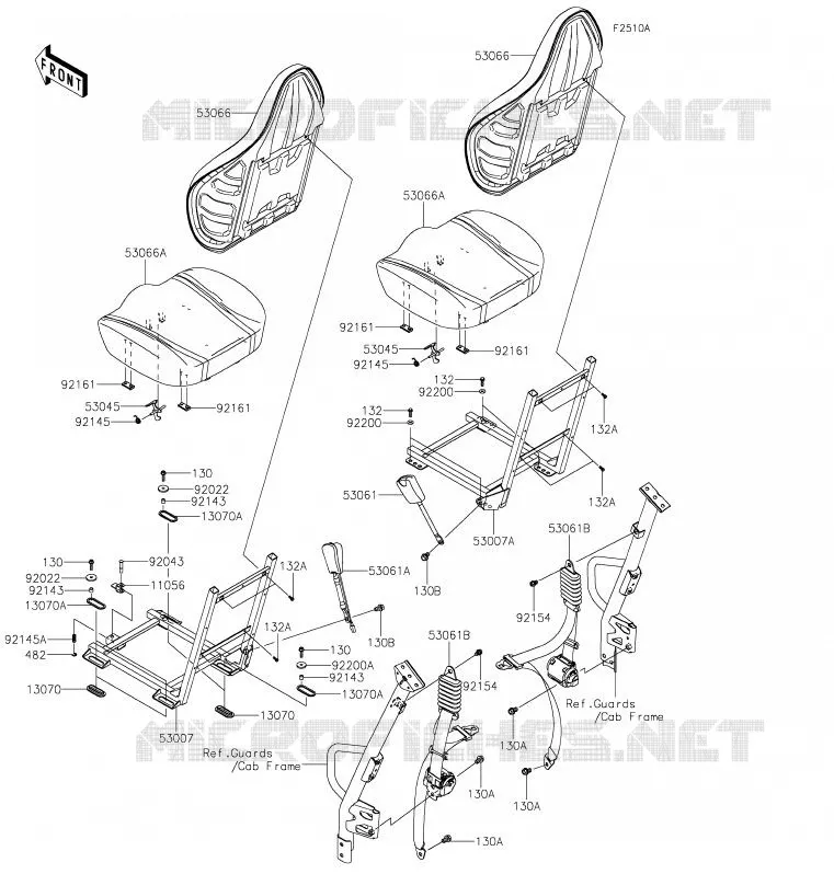 SELLE Kawasaki SSV 800 2020 TERYX  KRF800HLF