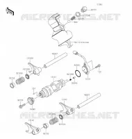 FOURCHETTE/BARRILLET DE SELECTION pour Kawasaki TERYX4 2020