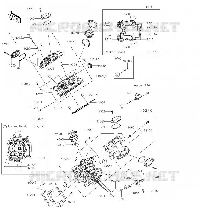 CULASSE Kawasaki SSV 800 2020 TERYX4  KRT800FLF