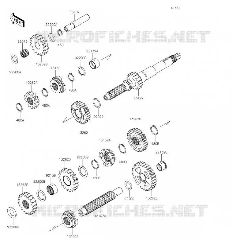 TRANSMISSION Kawasaki SSV 800 2020 TERYX4  KRT800FLF
