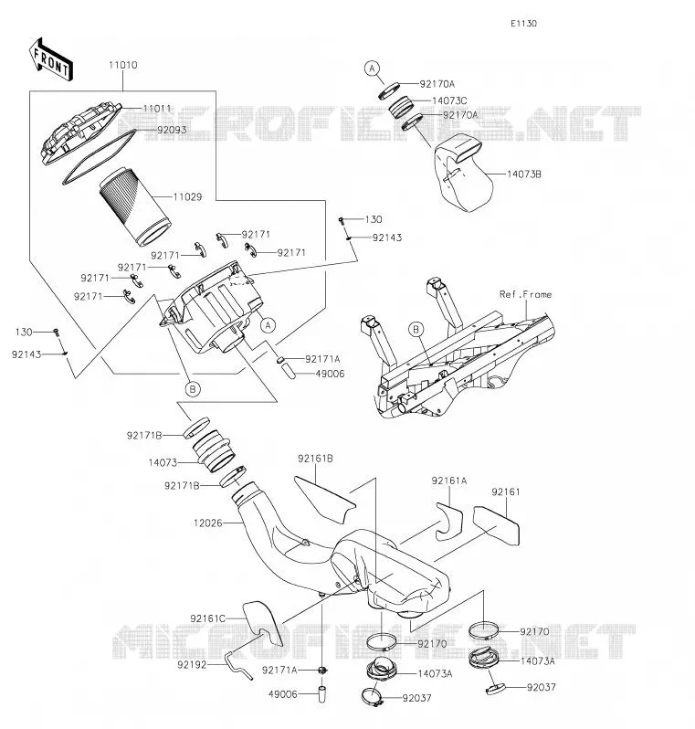 FILTRE A AIR Kawasaki SSV 800 2020 TERYX4  KRT800GLF