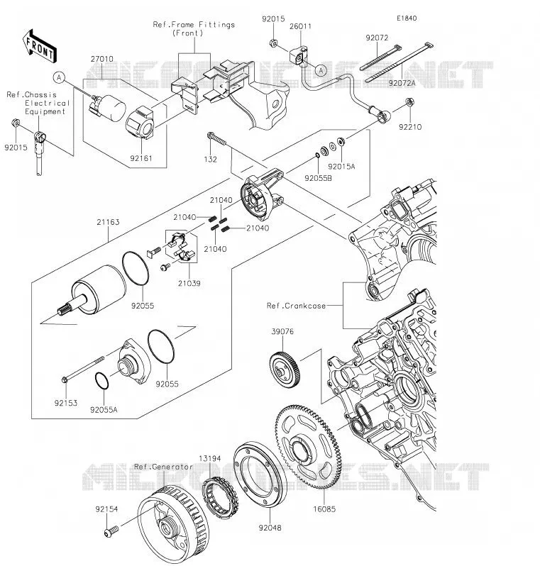 D&Eacute;MARREUR Kawasaki SSV 800 2020 TERYX4  KRT800GLFA