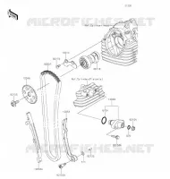 ARBRE A CAME/TENDEUR pour Kawasaki KLX140 2020
