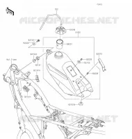 RESERVOIR CARBURANT(CN,US) pour Kawasaki KLX230R 2020