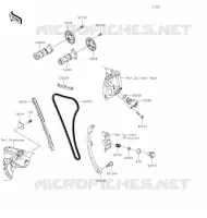 ARBRE A CAME/TENDEUR pour Kawasaki KLX300R 2020