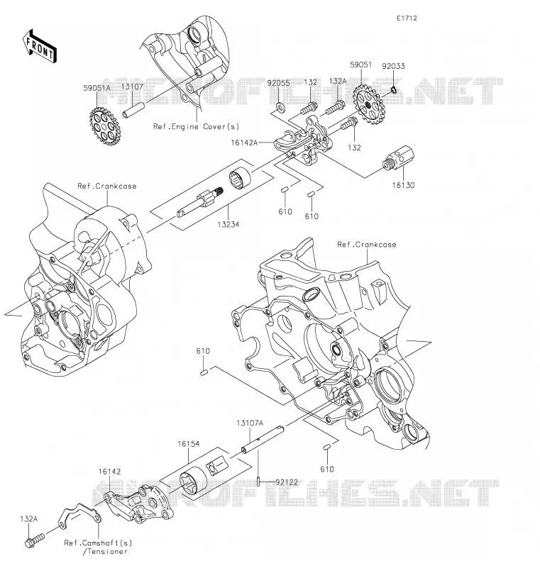 POMPE A HUILE Kawasaki TOUT-TERRAIN 450 2020 KLX450R  KLX450ALF