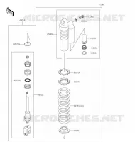 AMORTISSEUR pour Kawasaki KX100 2020