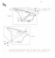 CACHE LAT&Eacute;RAL pour Kawasaki KX100 2020