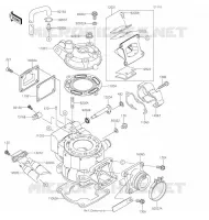 CULASSE/CYLINDRE pour Kawasaki KX100 2020