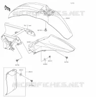 GARDE BOUE pour Kawasaki KX100 2020