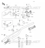 GUIDON pour Kawasaki KX100 2020