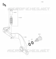 PEDALE DE FREIN pour Kawasaki KX100 2020