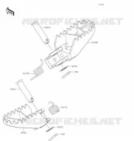 REPOSE PIED pour Kawasaki KX100 2020