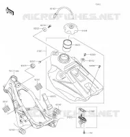 RESERVOIR CARBURANT pour Kawasaki KX100 2020