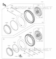 ROUE/PNEUS pour Kawasaki KX100 2020