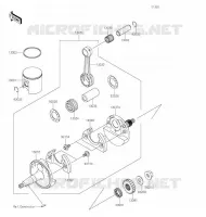 VILEBREQUIN/PISTON pour Kawasaki KX100 2020