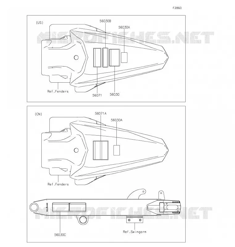 LABEL Kawasaki TOUT-TERRAIN 100 2020 KX100  KX100FLF