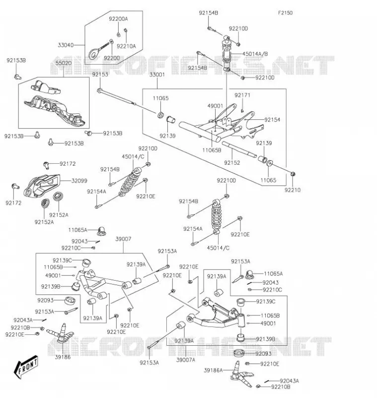 SUSPENSION Kawasaki QUAD 90 2021 KFX90  KSF90AMFNN