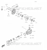 ARBRE DE TRANSMISSION/TRANS.FINALE pour Kawasaki BRUTE FORCE 300 2021