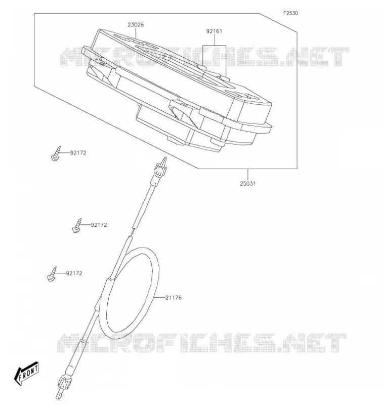 COMPTEURS Kawasaki QUAD 300 2021 BRUTE FORCE 300  KVF300CMFNN