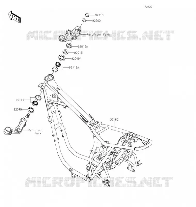 CADRE Kawasaki MOTOS 800 2021 W800  EJ800DMFNN