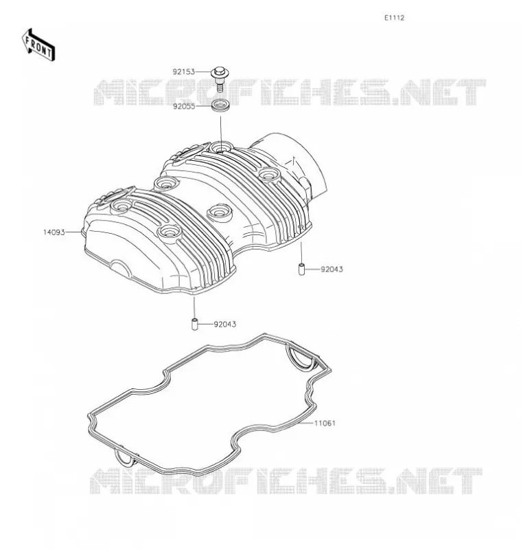 COUVRE CULASSE Kawasaki MOTOS 800 2021 W800  EJ800EMFNN