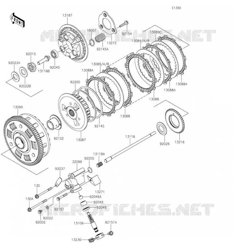 EMBRAYAGE Kawasaki MOTOS 800 2021 W800  EJ800EMFNN