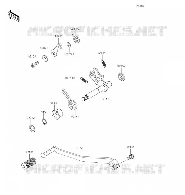 SELECTEUR Kawasaki MOTOS 800 2021 W800  EJ800EMFNN