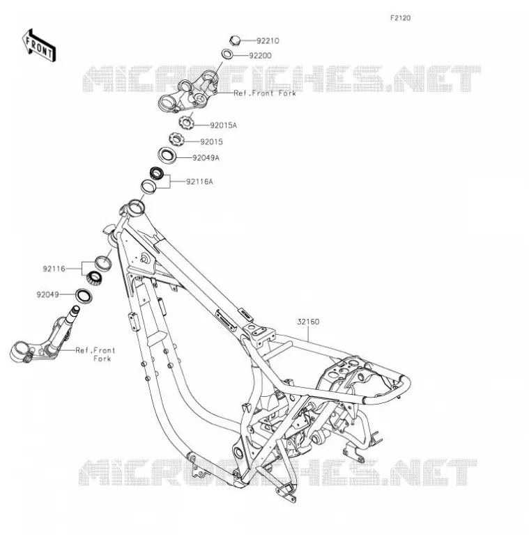 CADRE Kawasaki MOTOS 800 2021 W800 STREET  EJ800FMFNN
