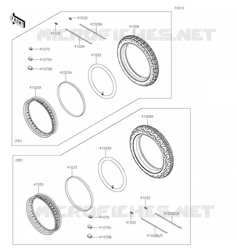 PNEUS Kawasaki MOTOS 800 2021 W800 STREET  EJ800FMFNN