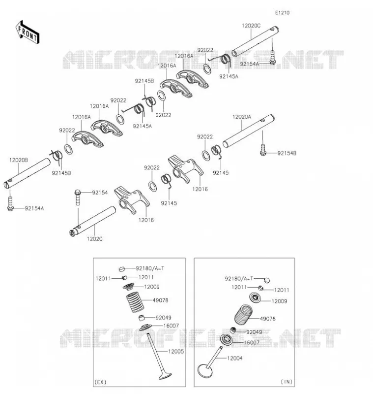 SOUPAPE Kawasaki MOTOS 800 2021 W800 STREET  EJ800FMFNN