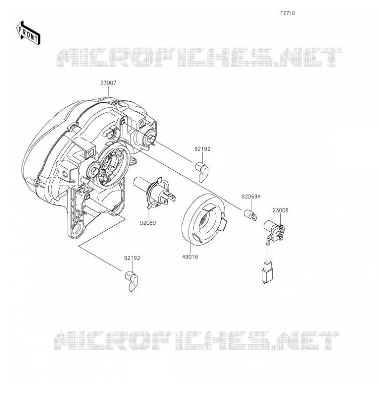 PHARE(s) Kawasaki MOTOS 650 2021 VULCAN S  EN650DMFAN