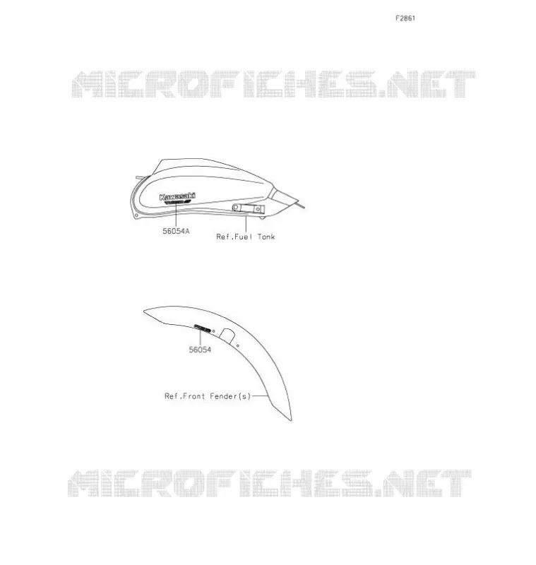AUTOCOLLANT (NOIR) Kawasaki MOTOS 650 2021 VULCAN S  EN650DMFNN