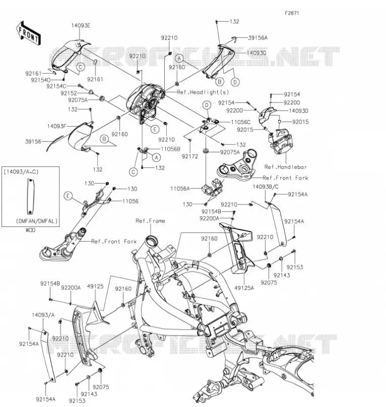 CARENAGES Kawasaki MOTOS 650 2021 VULCAN S  EN650DMFNN