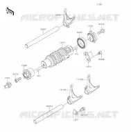 FOURCHETTE/BARRILLET DE SELECTION pour Kawasaki VULCAN S CAFE 2021