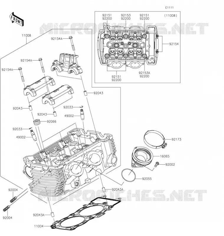 CULASSE Kawasaki MOTOS 650 2021 VULCAN S CAFE  EN650EMFNN