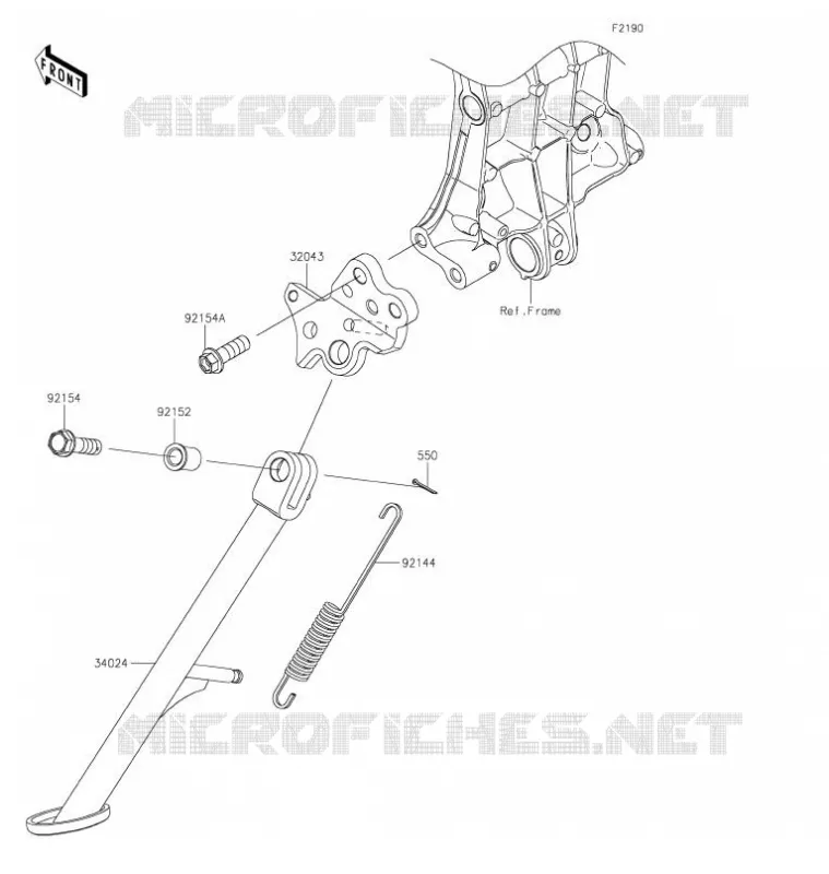 BEQUILLE(s) Kawasaki MOTOS 400 2021 Z400  ER400DMFNN