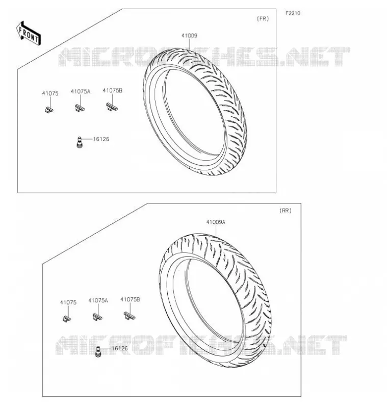 PNEUS Kawasaki MOTOS 400 2021 Z400  ER400DMFNN