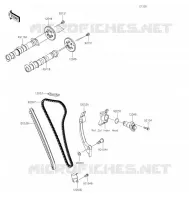 ARBRE A CAMES / TENDEUR pour Kawasaki Z400 2021
