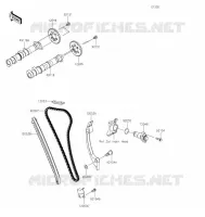 ARBRE A CAMES / TENDEUR pour Kawasaki Z400 2021