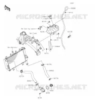TUYAU D'EAU pour Kawasaki Z400 2021