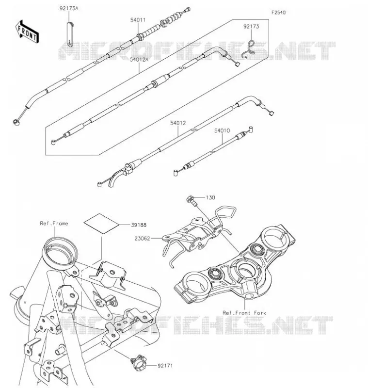 CABLES Kawasaki MOTOS 650 2021 Z650  ER650KMFAL