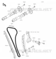 ARBRE A CAME/TENDEUR pour Kawasaki Z650 2020